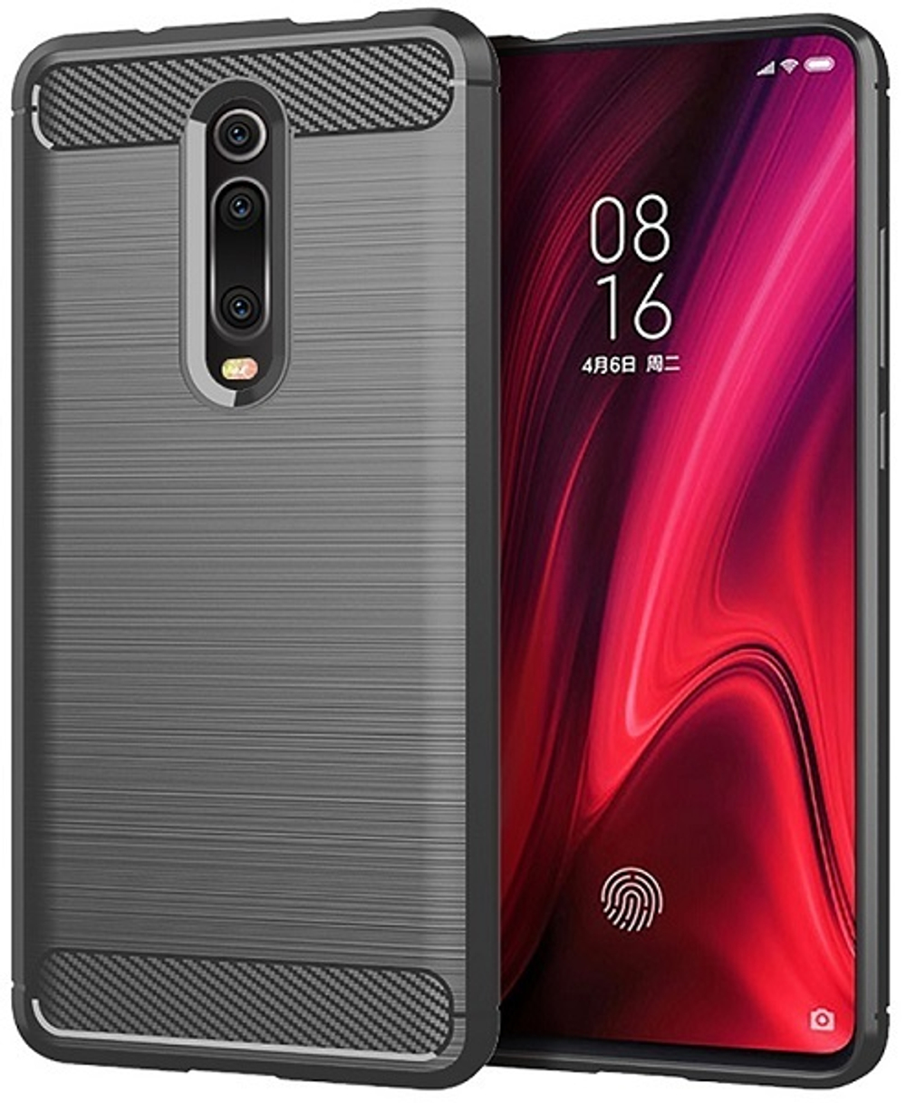 Чехол для Xiaomi Mi 9T (9T Pro, Redmi K20, K20 Pro,K20 Pro Premium) цвет Gray (серый), серия Carbon от Caseport