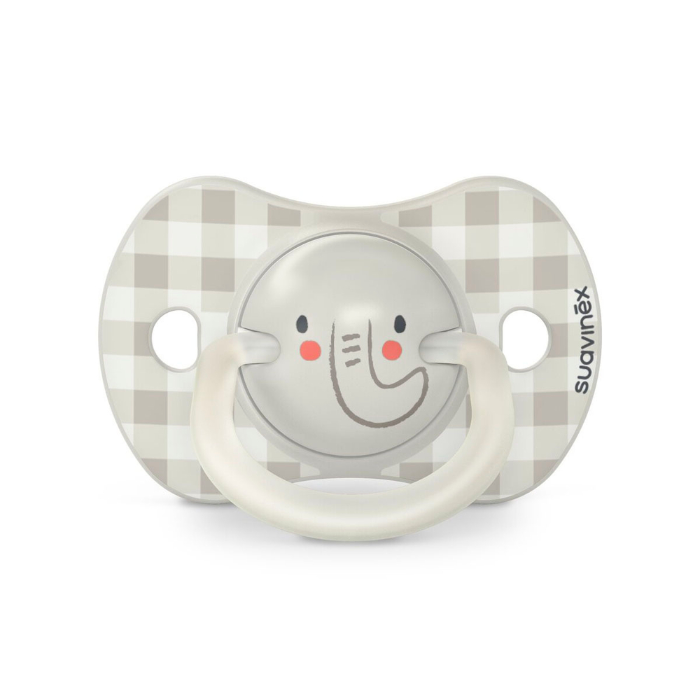 Набор пустышек Suavinex Night&Day Elephant 0-6 мес, 2 шт