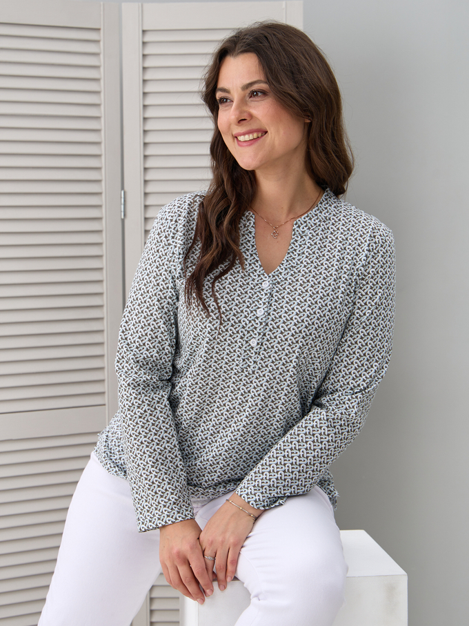 Блузка БЛ-22/фурла-бежевыйджинс