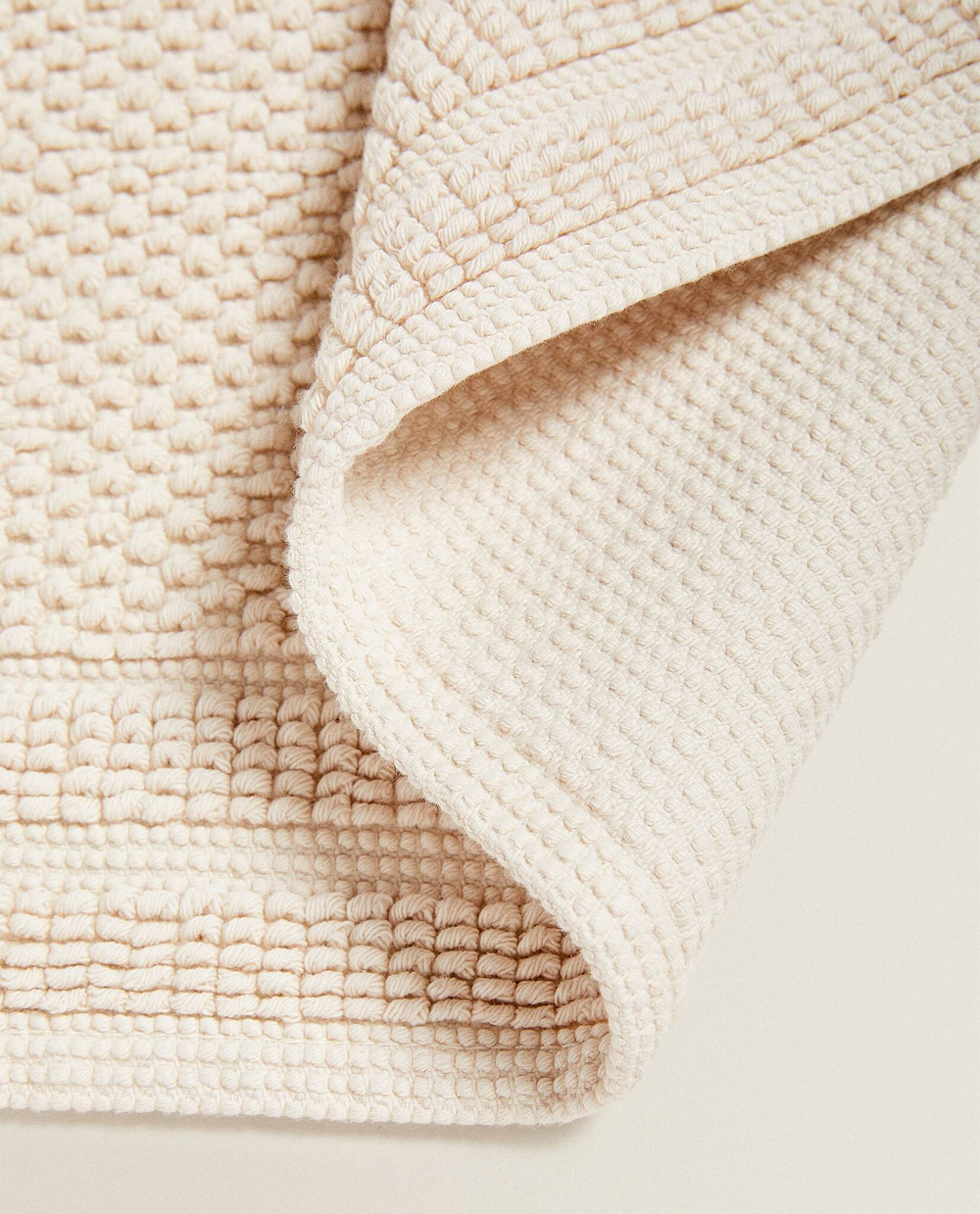 ZARA HOME ХЛОПКОВЫЙ КОВРИК ДЛЯ ВАННОЙ, КАМЕННЫЙ СЕРЫЙ
