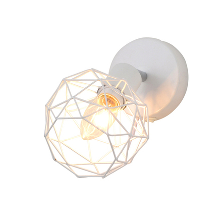 Настенный светильник 1x40Вт E14, металл, белый