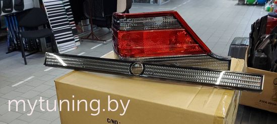 Задние фонари red smoke для Mercedes S W140
