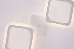 Люстра потолочная светодиодная Estero 39205-2sm, цвет белый. Люстра с пультом управления, освещение до 9 кв.м, мощность 32 Вт. Светильник потолочный