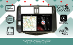 Магнитола для Toyota Land Cruiser Prado 150 2009-2013 (рамка черная) - Vaycar VA77-0065 на Android 13, 8-ядер, 4G SIM-слот