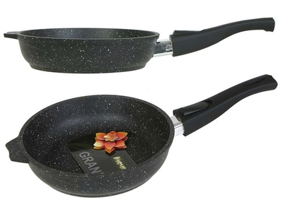 Сковорода 20см Гранит black со съемной ручкой