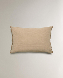 Zara Home наволочка декоративная из хлопка, бежевый, 50x75 см · 6329/008