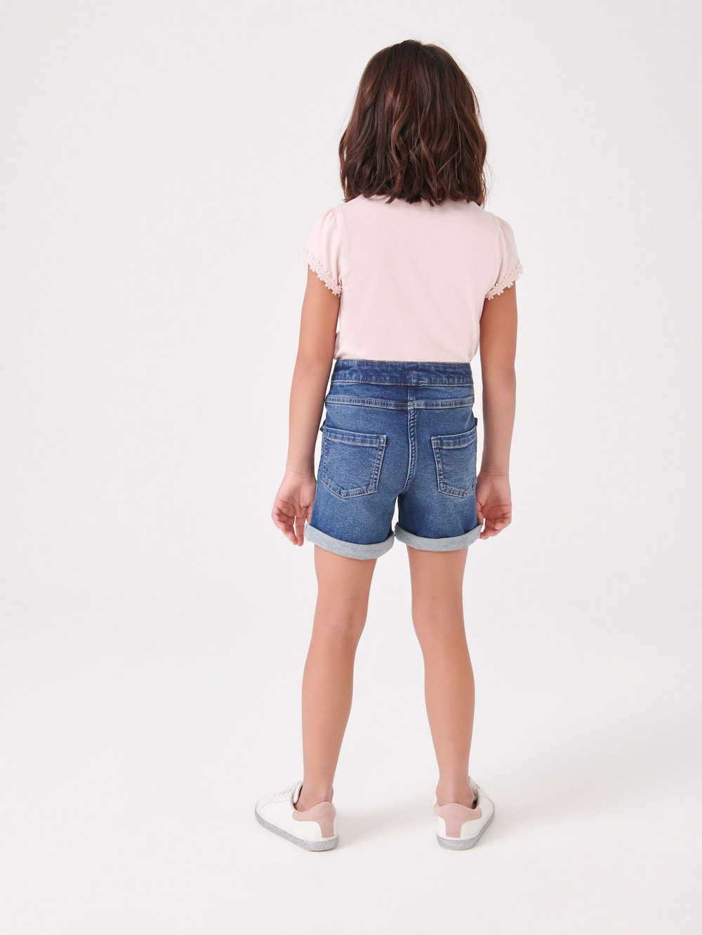 Футболка с вышивкой для девочки Next M48-889, Розовый