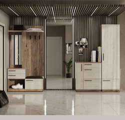 Тумба Модена МТ-31 дуб крафт табачный/дуб крафт белый/венге