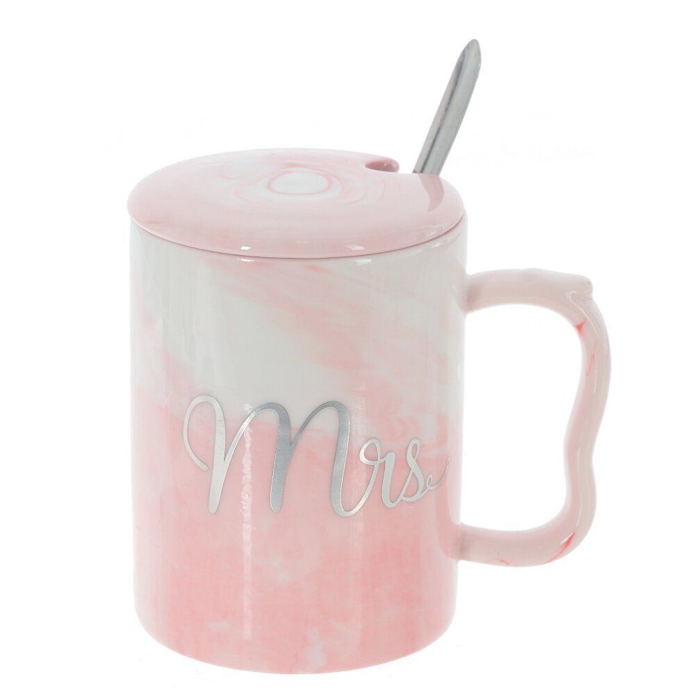 GAEM Набор из 2-х кружек с крышкой и ложкой, 400 мл, L11,5 W8,5 H10,5 см