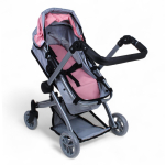 Коляска-трансформер д/кукол 53,5*35,5*63см. 2 колеса вращ, коробка FL9192