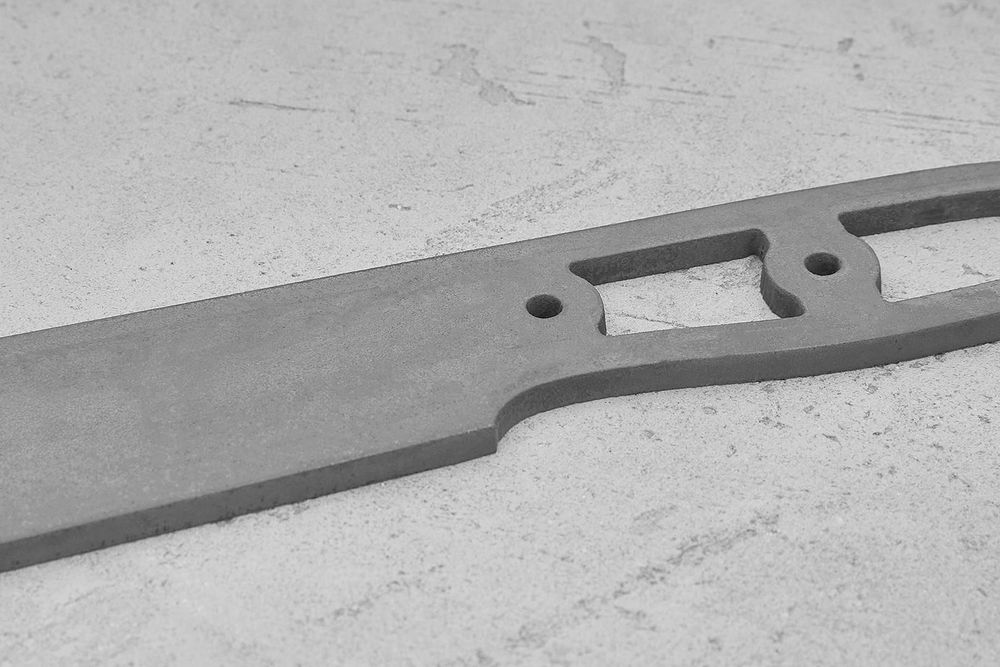 Заготовка для ножа, сталь Elmax 3,9мм. Модель "Боуи-II" с клинком 130мм, ТО 61-62HRC