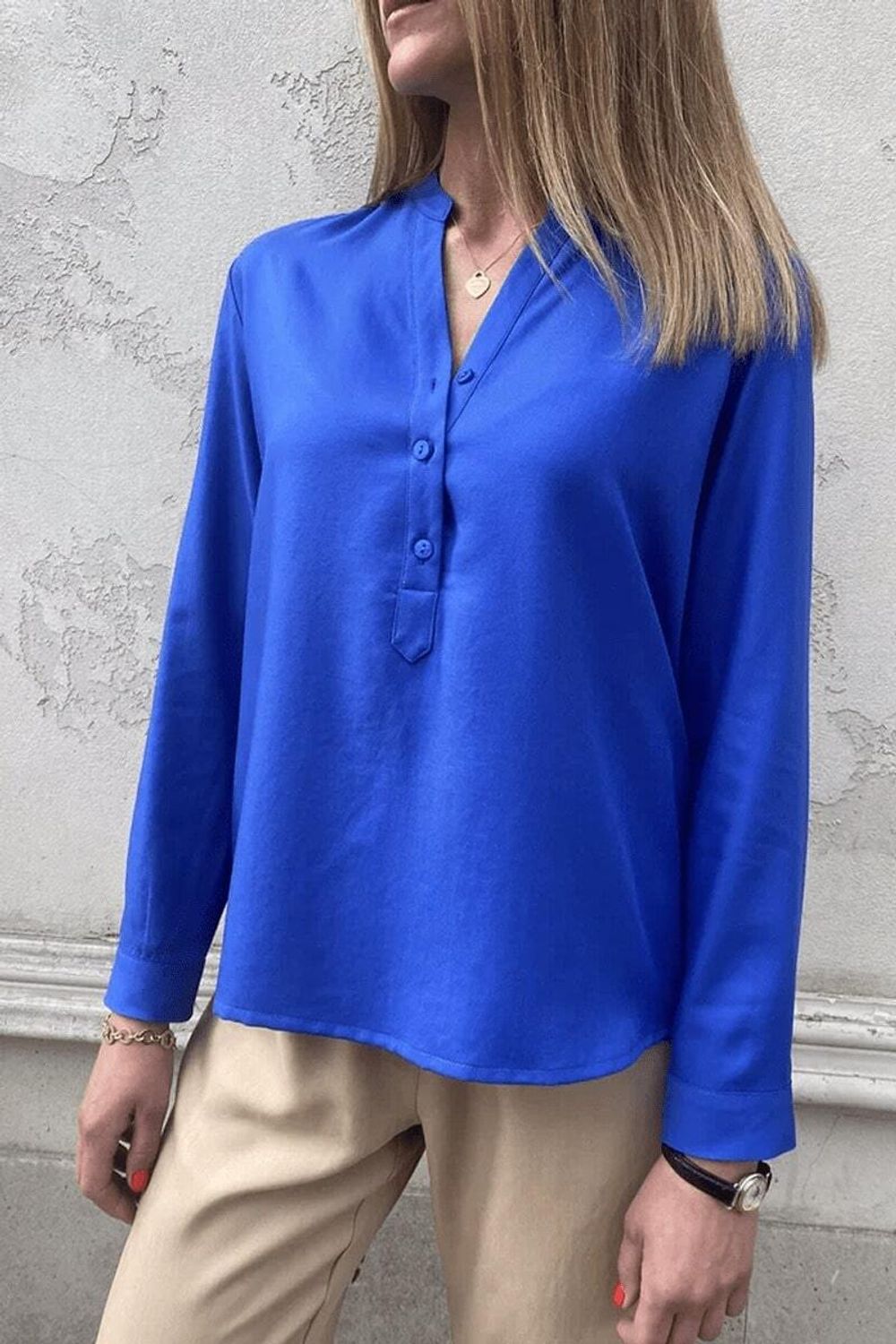 Рубашка Валенсия электрик вискоза