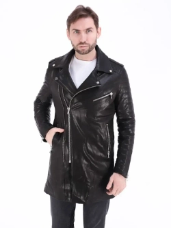Плащ мужской кожаный, куртка мужская