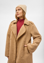 Дубленка Тэдди лонг бежевый