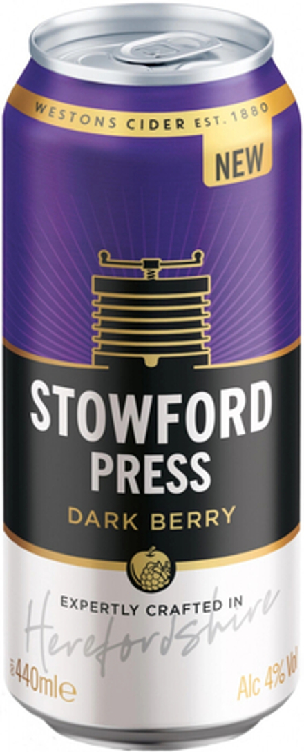 Сидр Стоуфорд Пресс Дарк Берри / Cider Westons Stowford Press Dark Berry 0.44 - банка
