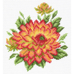 "Георгин"-1289 канва с рисунком
