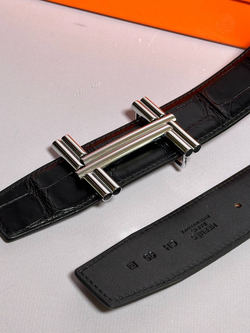 Ремень Hermes из кожи крокодила