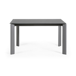 Стол Atta 140 (200) x90 антрацит керамика