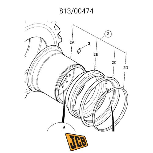Уплотнительное кольцо 332/F6115 JCB 456 ZX