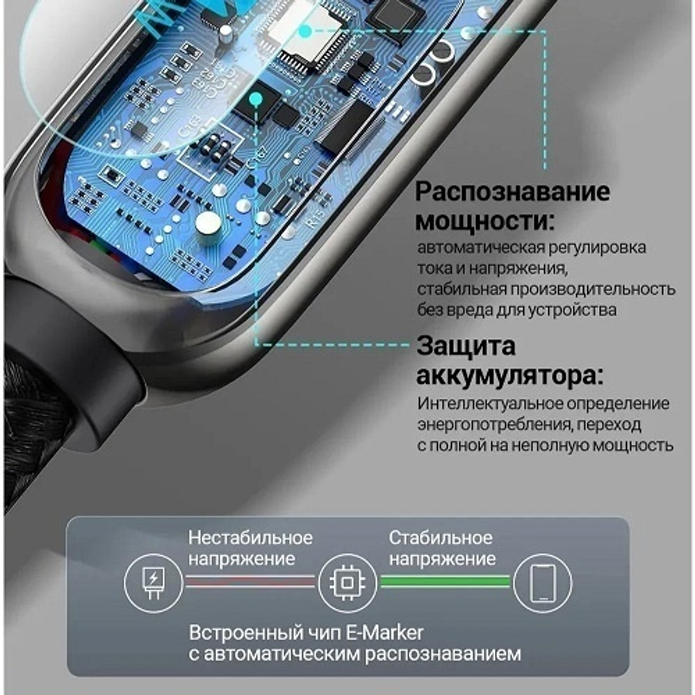 Кабель Baseus USB TypeC (M) черный