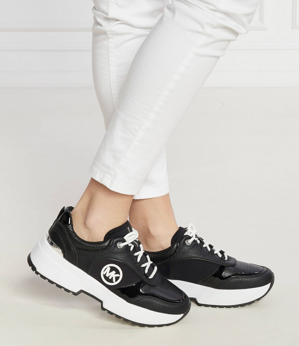 Кожаные кроссовки percy trainer Michael Kors - черный(43H3PCFS1L)