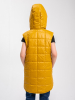 Жилет для девочки "Хит" горчица