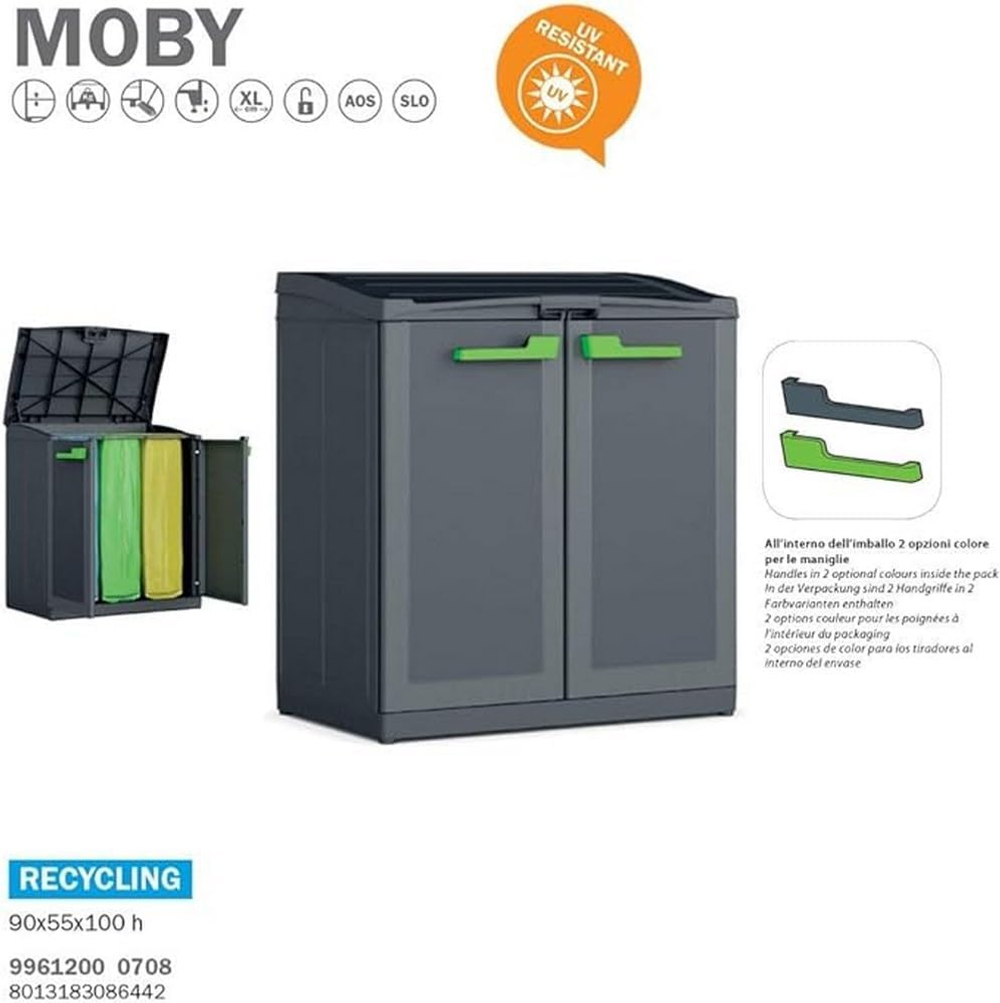 Шкаф для сбора мусора Keter Moby Recycling