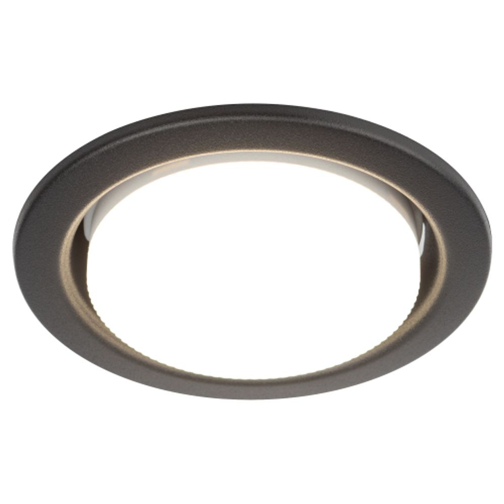 Светильник встраиваемый ЭРА KL35 SBK (к) под лампу GX53 черный матовый термокольцо в комплекте | Встраиваемые светильники Для ламп GX53