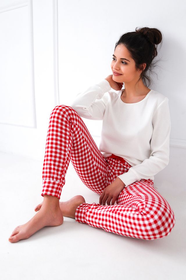 Пижама с брюками в клетку Perfect