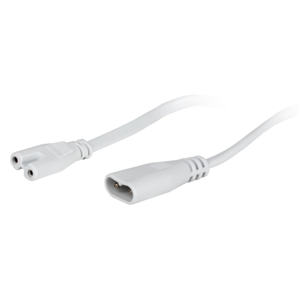 Кабель соединительный для линейного светильника ЭРА C7-С8-0,25 2-pin 0.25 м коннекторы IEC C7-IEC C8 | Аксессуары для фито светильников