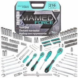 Набор инструментов 216пр. 1/4''3/8''1/2''(6гр.)(4-32мм) MAMEDFORCE MF-38841
