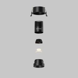 Светильник встраиваемый светодиодный Maytoni   DL115-10W-2.7K-B