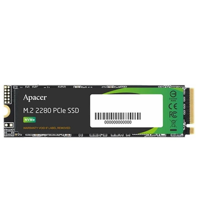 Apacer SSD AS2280P4X 2TB M.2 2280 PCIe Gen3x4, R2100/W1700 Mb/s, 3D NAND, MTBF 1.8M, NVMe, 480TBW, Retail, 3 years (AP2TBAS2280P4X-1)
