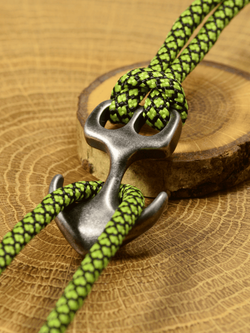 Застежка Якорь ЧЕРНЫЙ ВИНТАЖ из нержавеющей стали