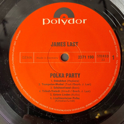 Винтажная виниловая пластинка LP James Last Джеймс Ласт Polka Party (Germany 1971)