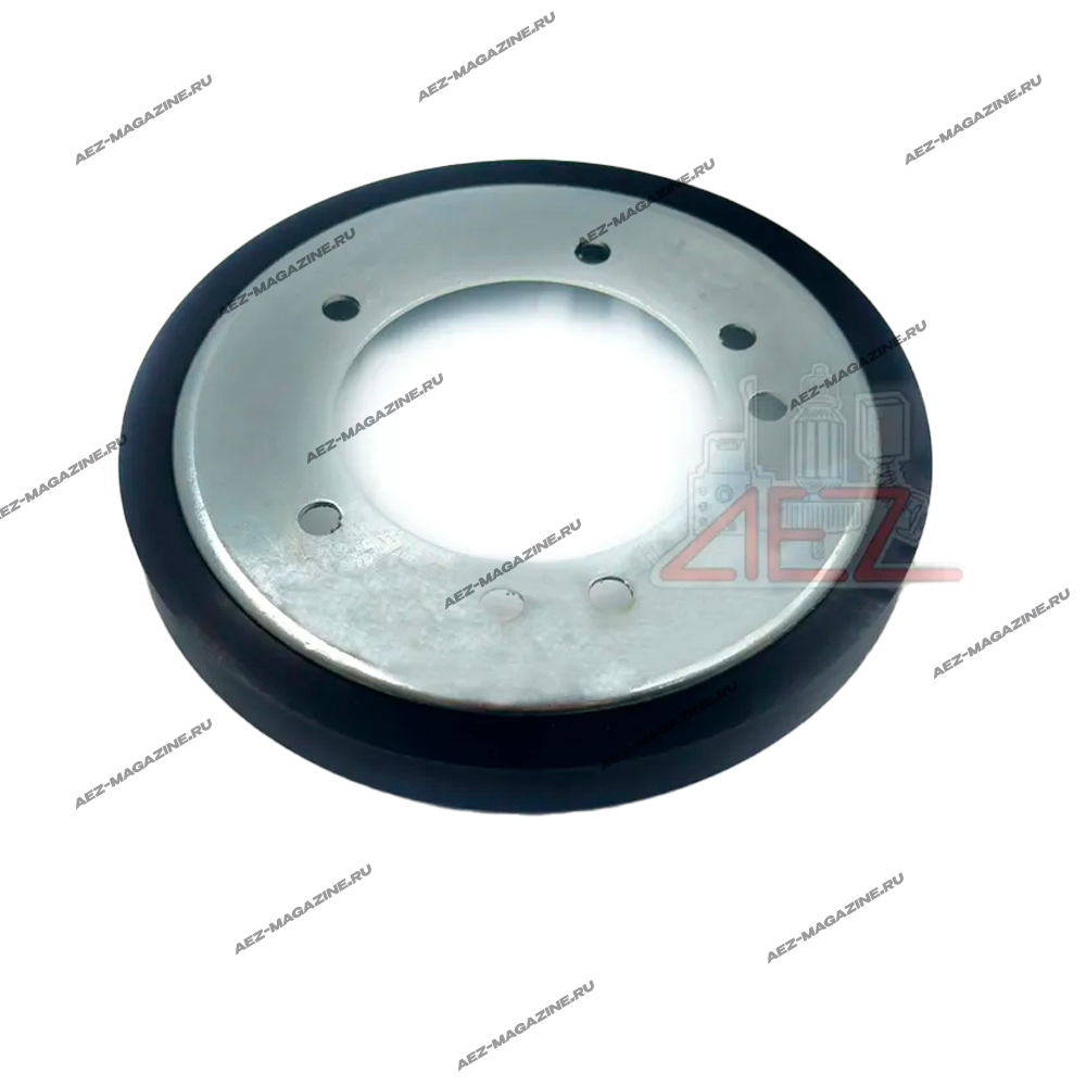 Фрикционное полиуретан кольцо на металлическом флянце, 5 отверстия для снегоуборщика