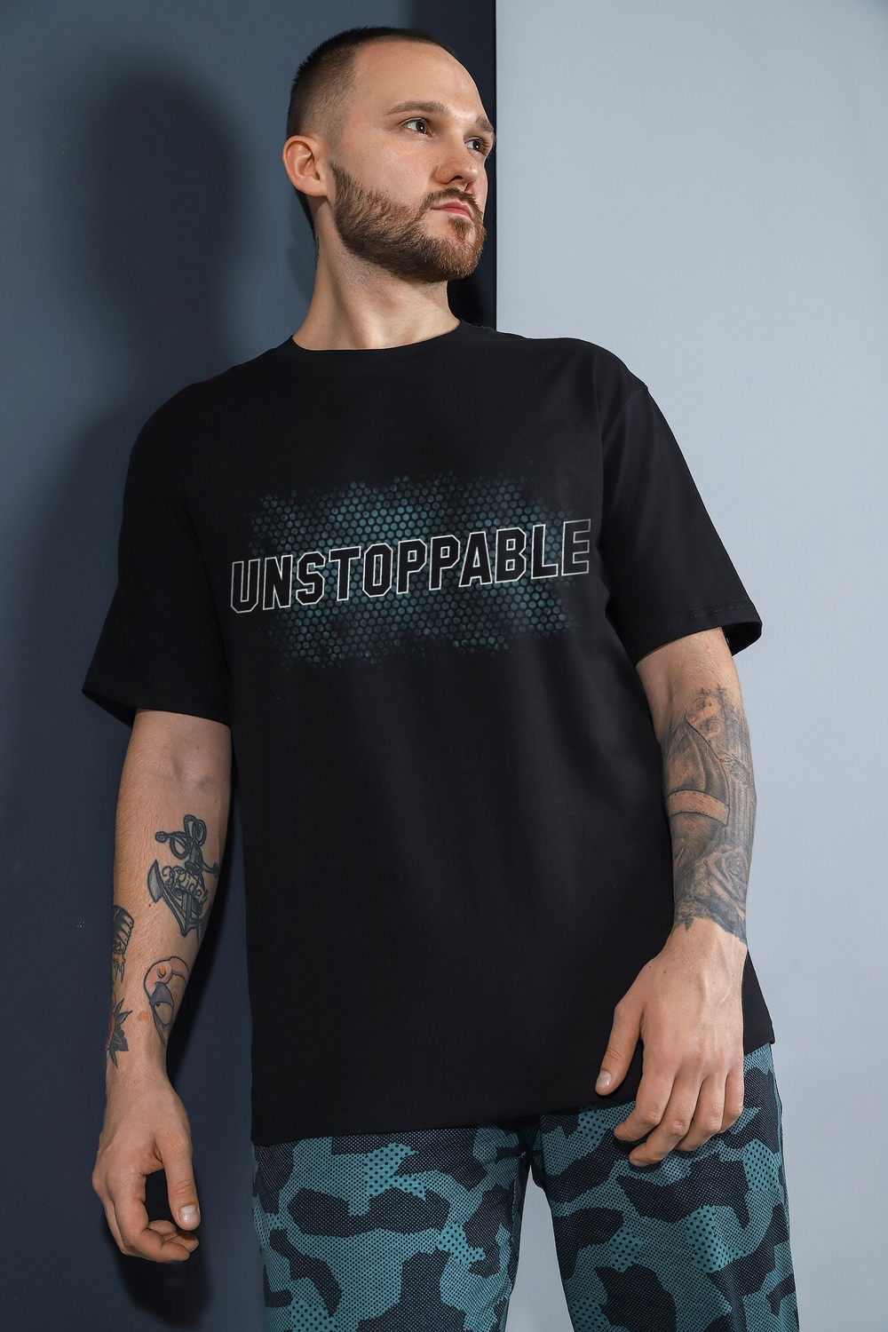 [m]Пижама мужская штаны+футболка к/р КП-102