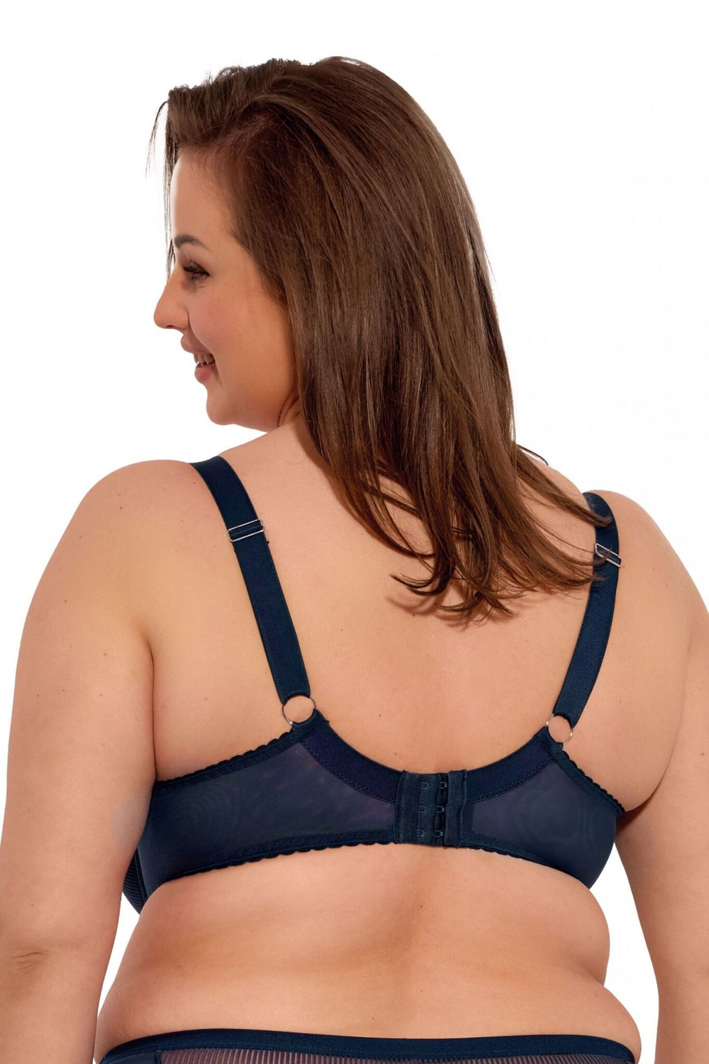 Темно-синий бюстгальтер Sonia с чашками +size на тонком поролоне (Размер: 80I) (Цвет: темно-синий)