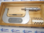 Микрометр резьбовой МВМ- 100 (75-100мм.) Ц/д 0,01мм. ГОСТ 4380-78 (8 пар вставок)