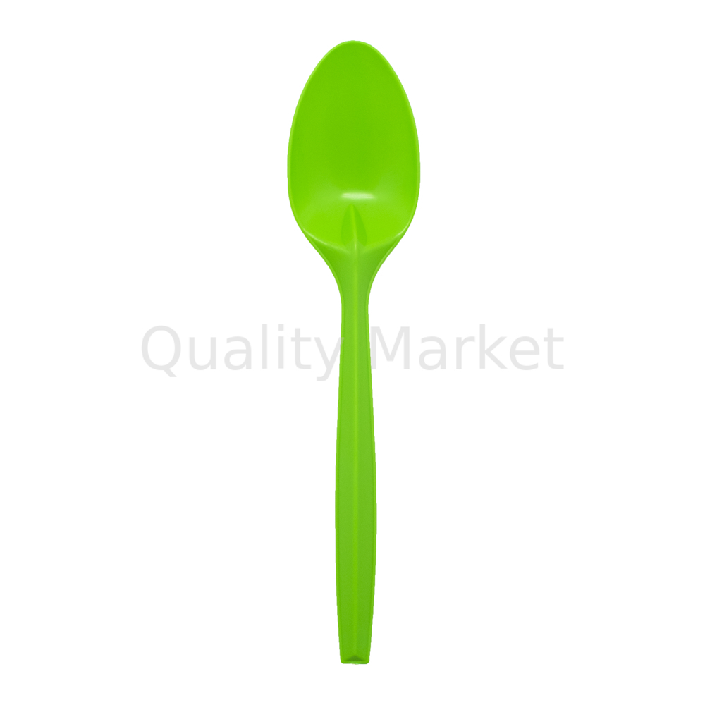 Ложка  (зелёная) 170 мм  кукурузный крахмал (50шт/2000шт)