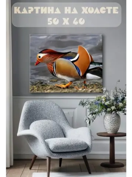 Картина на стену 40 X 50 Утка мандаринка