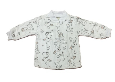 Кофточка длинный рукав из футера (100% хлопок с начесом) на кнопках на рост 74 см