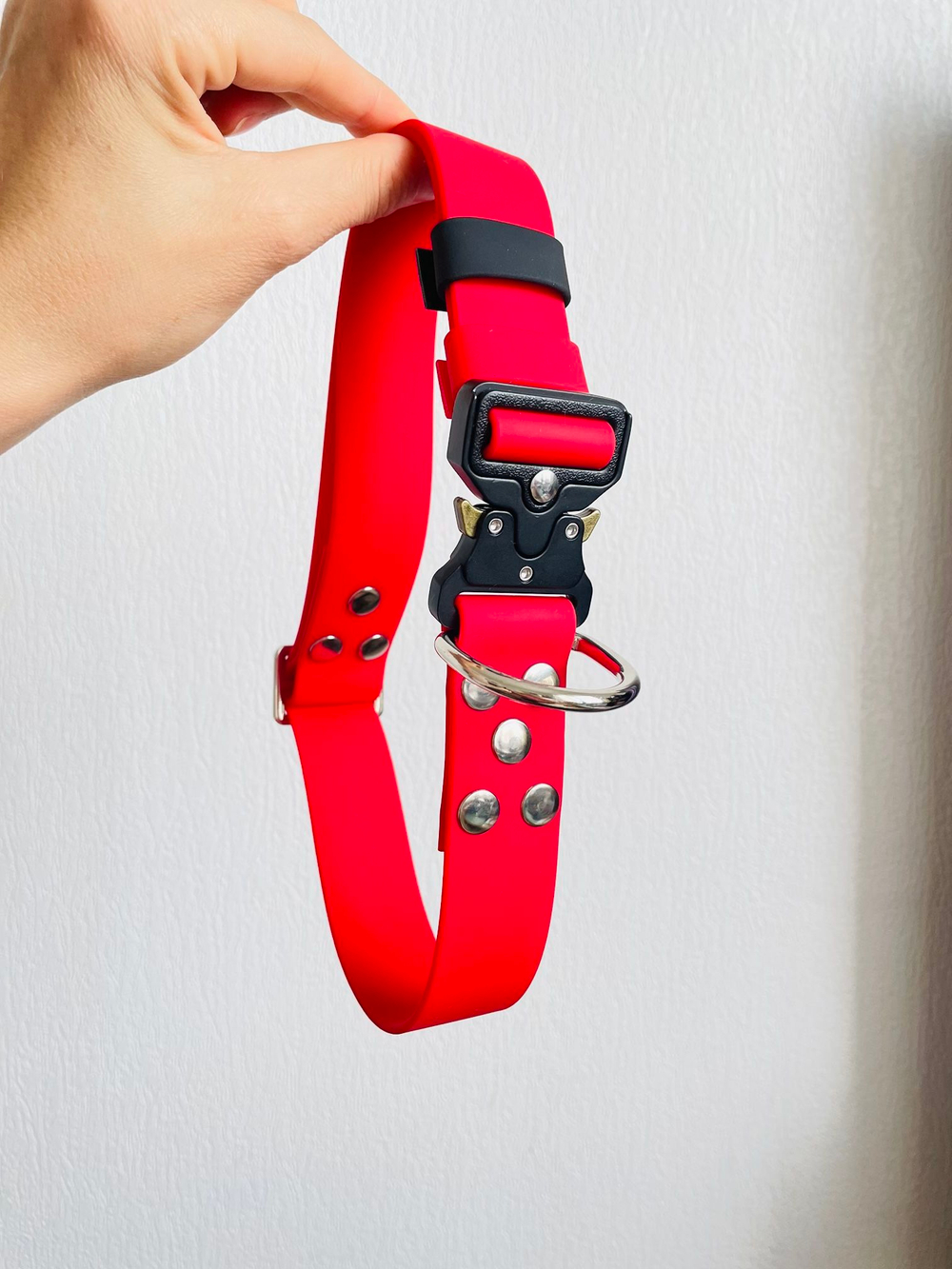 Ошеник для Алабая и крупных пород , БИОТАН , ширина 32 мм , фастекс кобра / красный 50-74