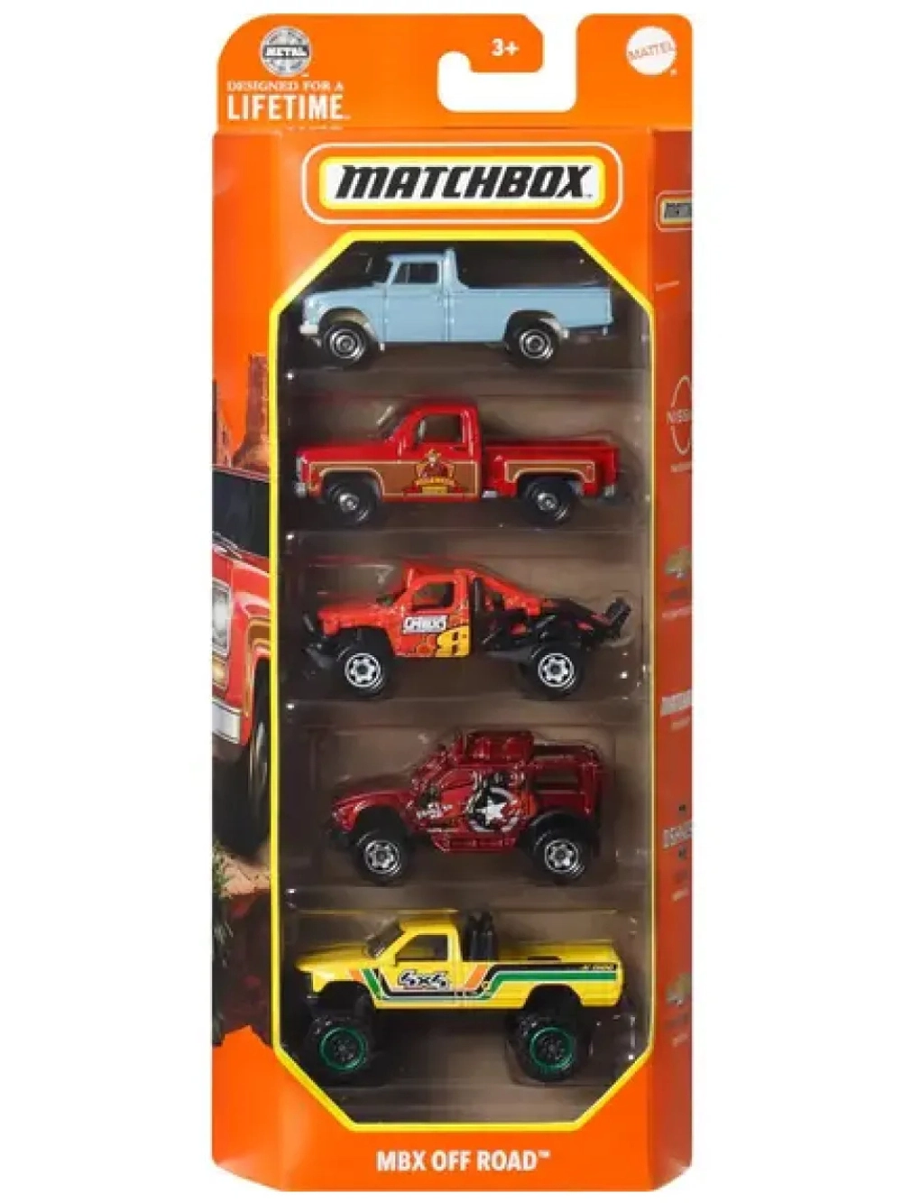 Набор машинок Matchbox 5 шт MBX Off Road C1817