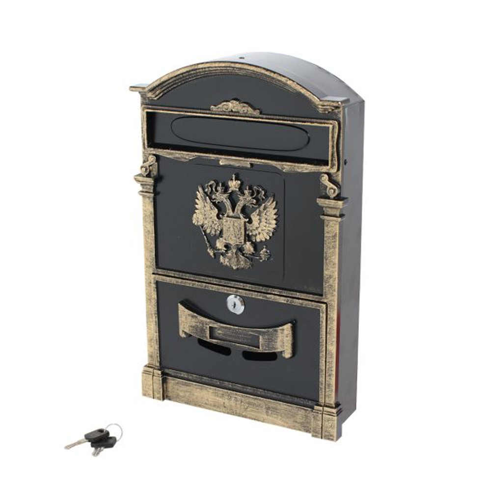 Ящик почтовый №4011В "Герб" старая бронза (5шт/уп)