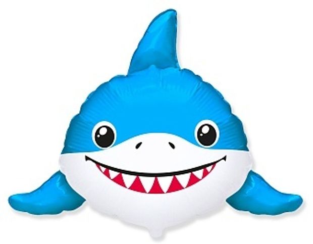 Шар (31''/79 см) Фигура, Веселая акула (БГ-)