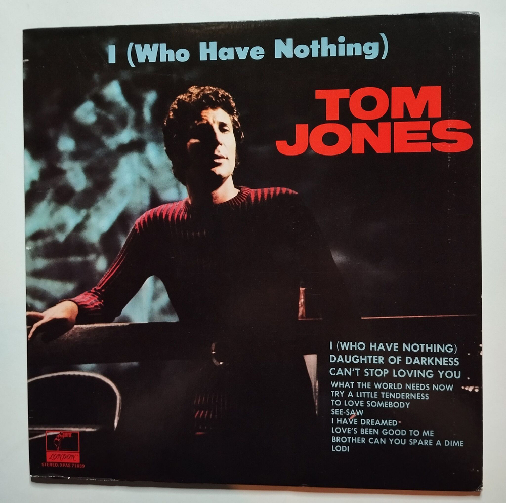 Винтажная виниловая пластинка LP Tom Jones I (Who Have Nothing) (USA 1970)