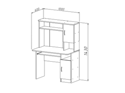 Интел-15 стол компьютерный Бодега Темный / Светлый