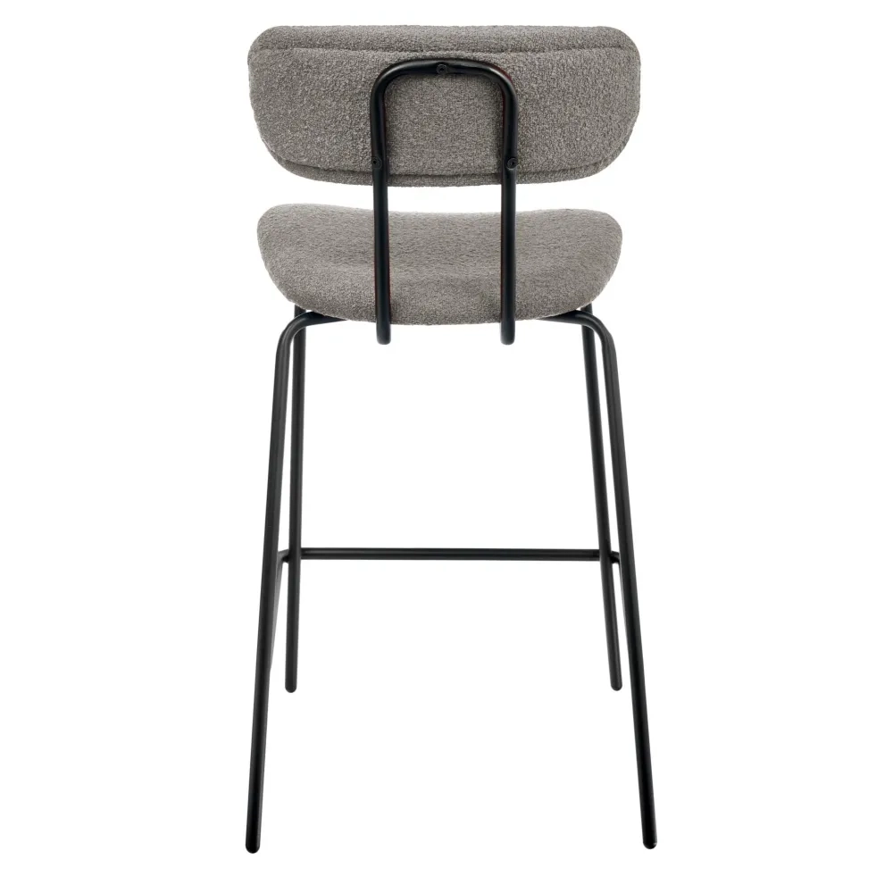 Стул полубарный Ant букле серый