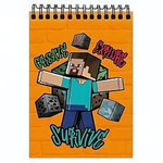 Блокнот А6 60л. "My Game" на гребне, целлюлозный картон (Центрум)